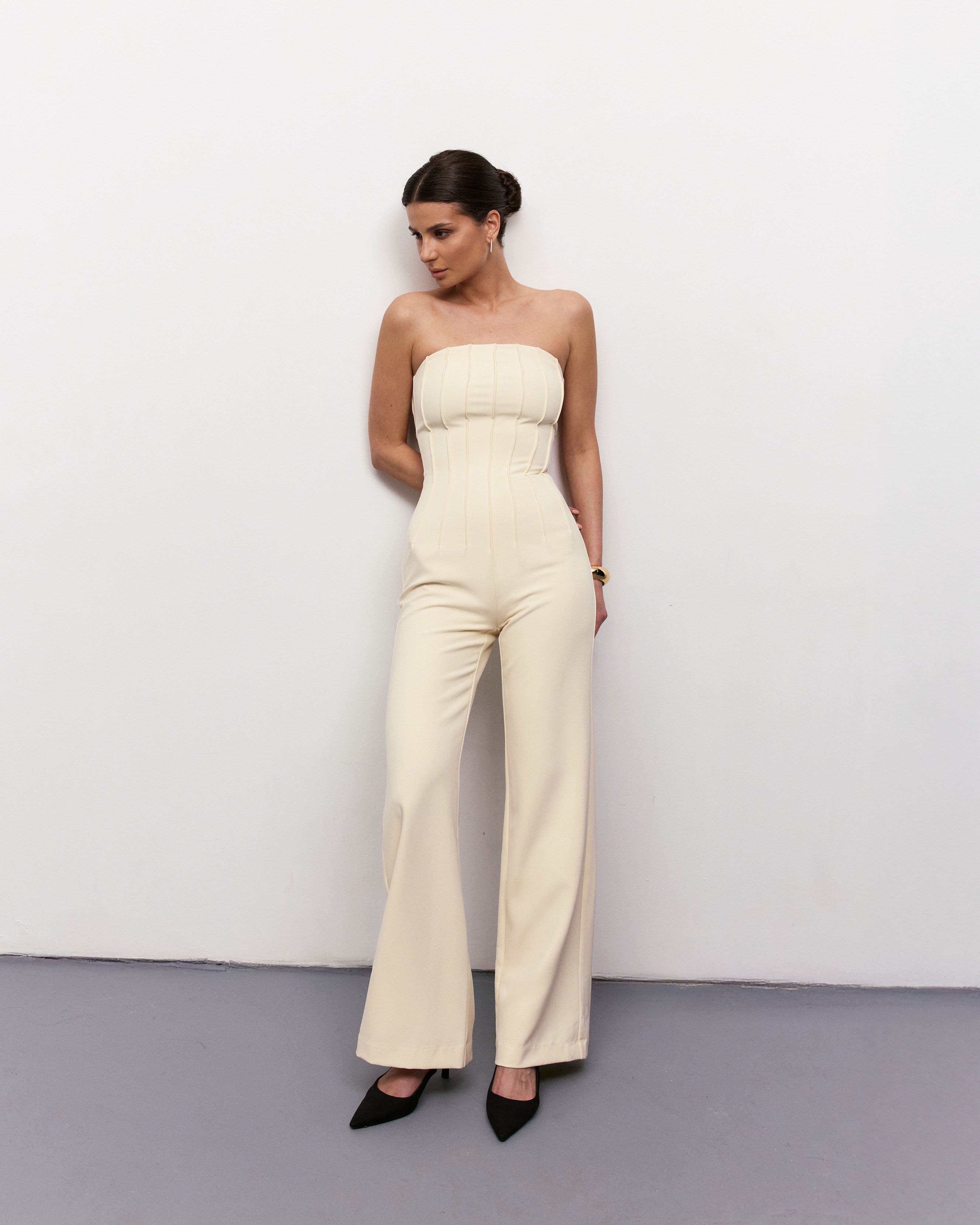 Beige Jumpsuit
