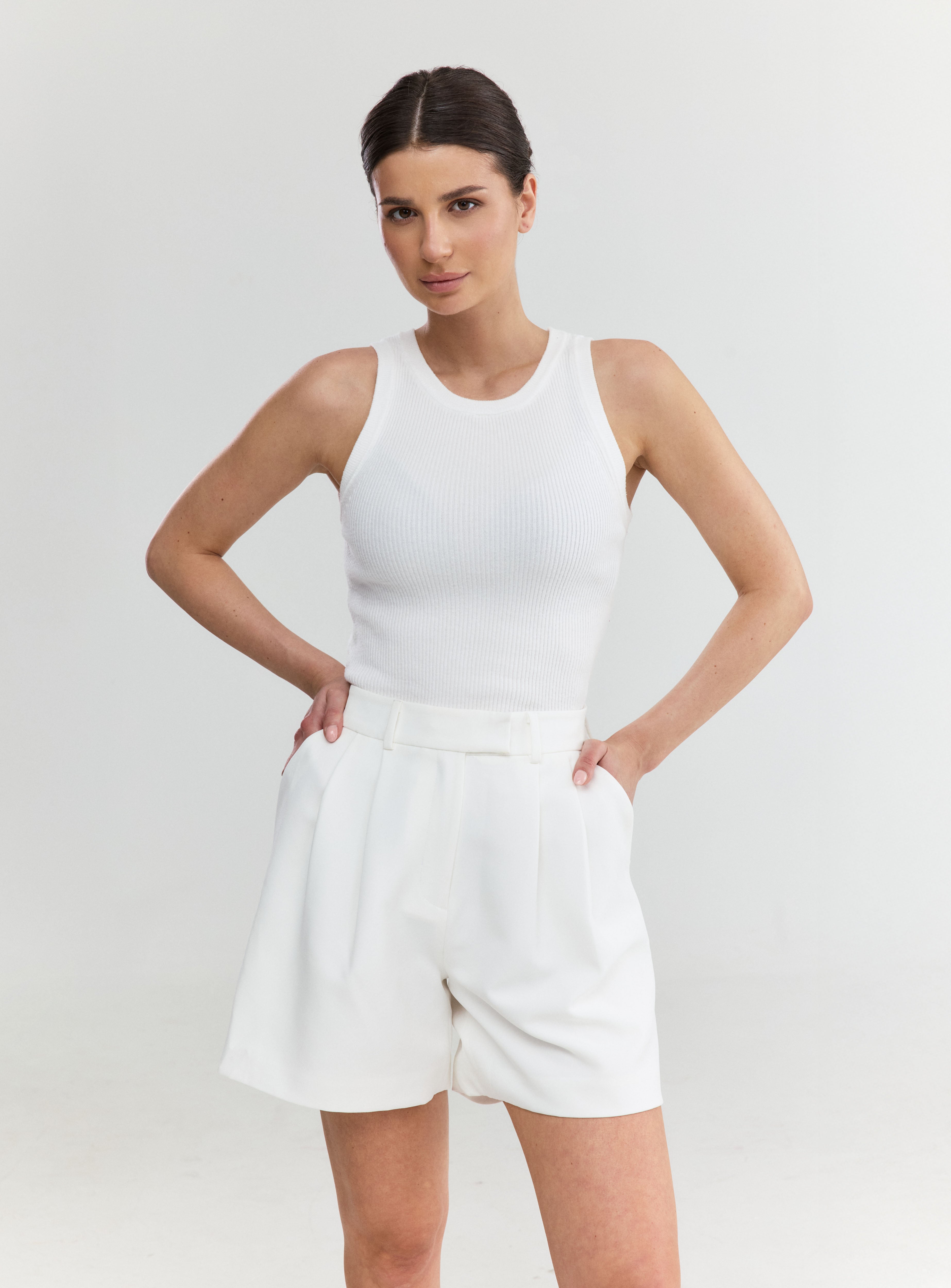 White Short Pants