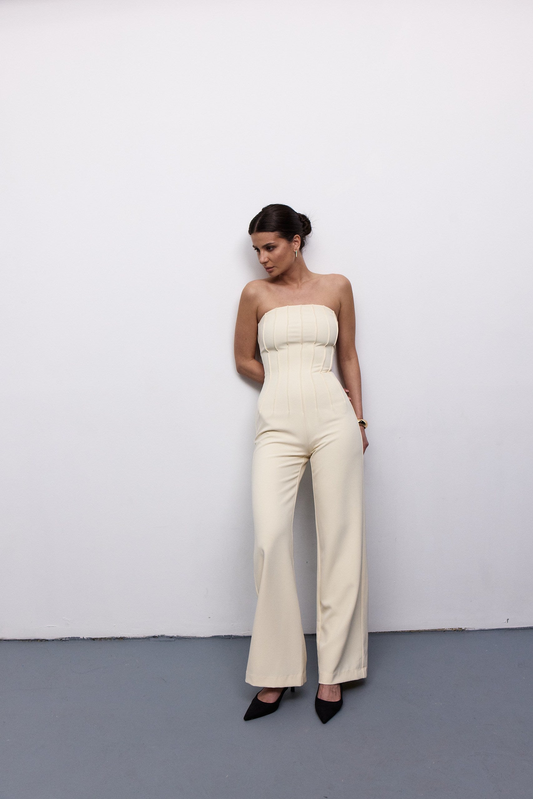 Beige Jumpsuit