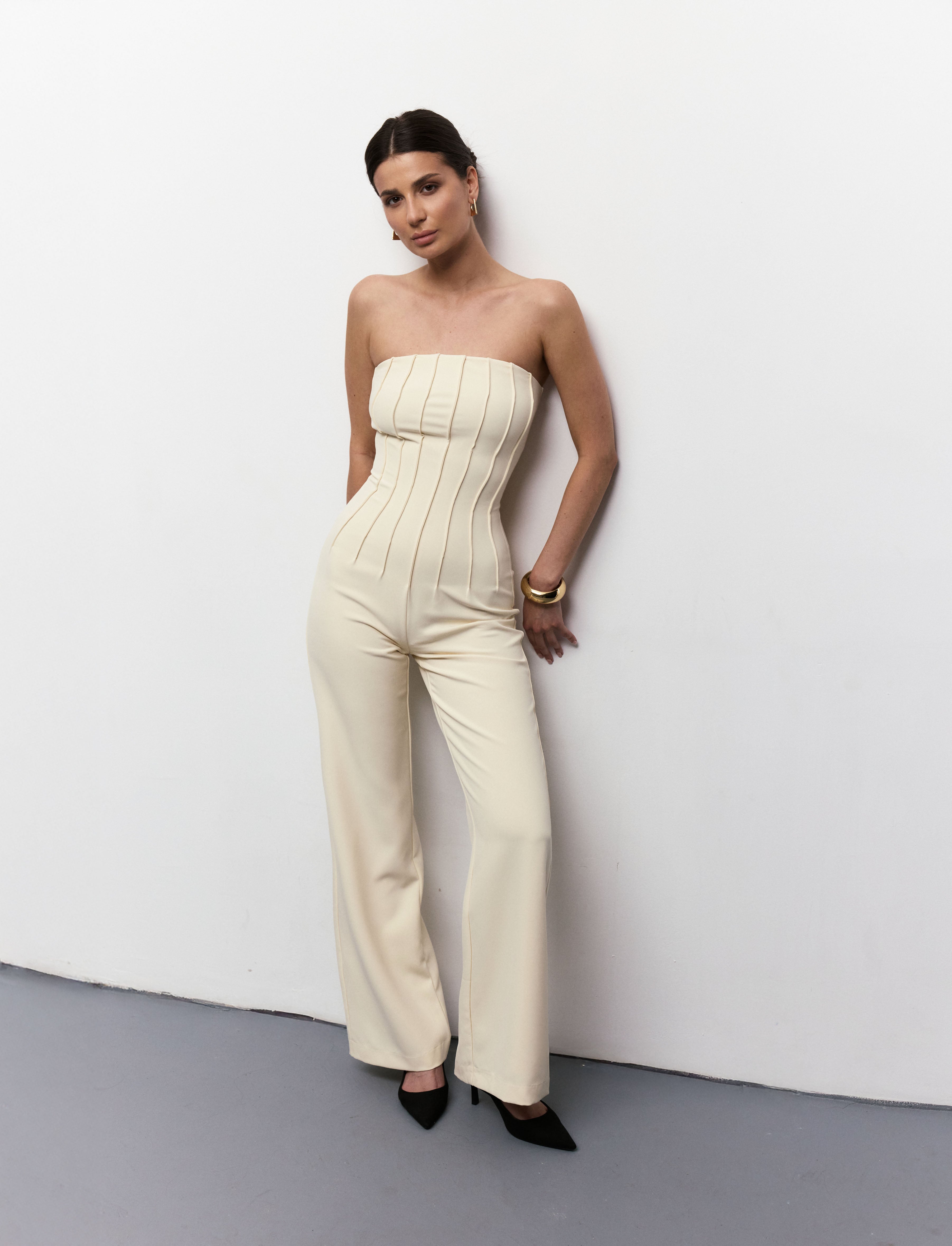 Beige Jumpsuit